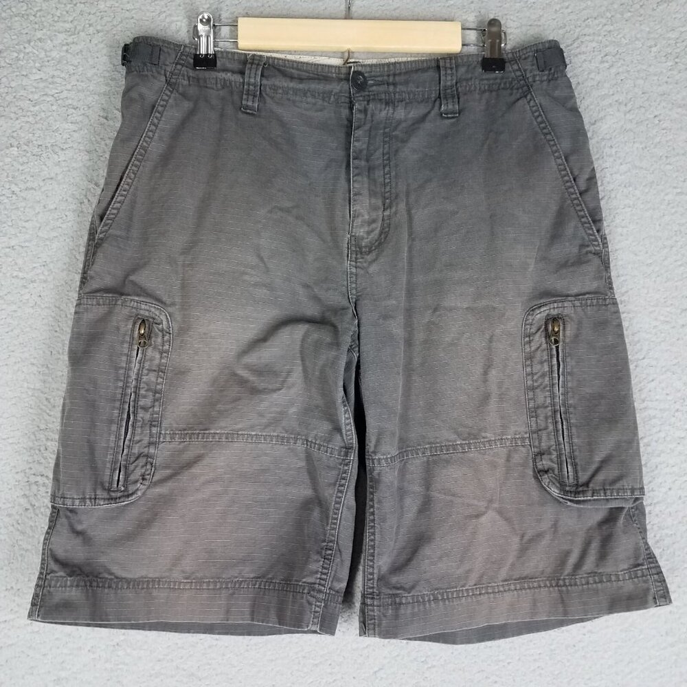 The North Face Cargo Shorts Adult 34 Ripstop Hiking 11" Gray Camping Outdoors